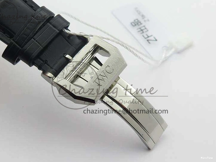 MIROTIME 0208 MoistureWicking Portuguese IW371491 ZF 1:1 Best Edition SS Blue Dial On Leather Strap A79350 (Slim Movement) V 7221